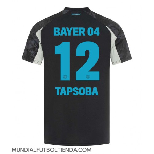 Camiseta Bayer Leverkusen Edmond Tapsoba #12 Tercera Equipación Replica 2024-25 mangas cortas